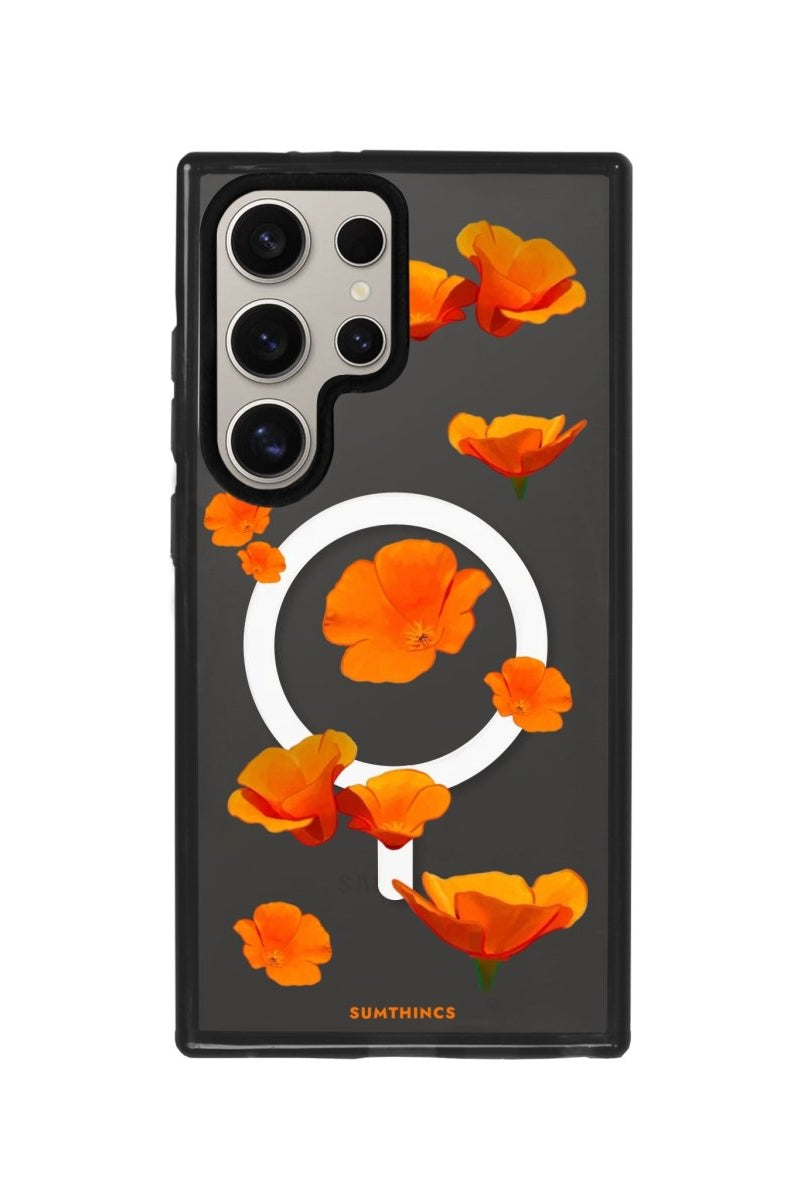 Samsung S23 Ultra Poppies Magsafe Procase Şeffaf Telefon Kılıfı - SUMTHINCS