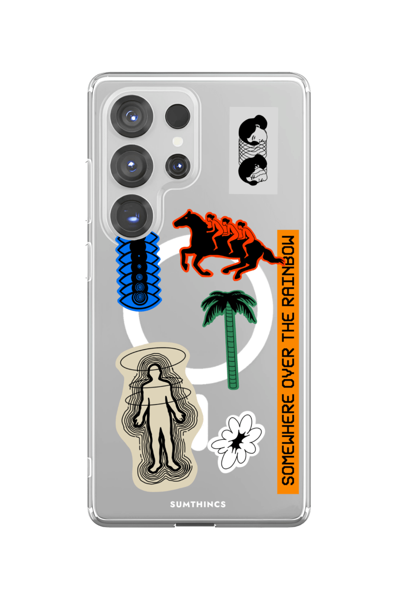 Samsung S23 Ultra Somewhere Clear Magsafe Şeffaf Telefon Kılıfı - SUMTHINCS