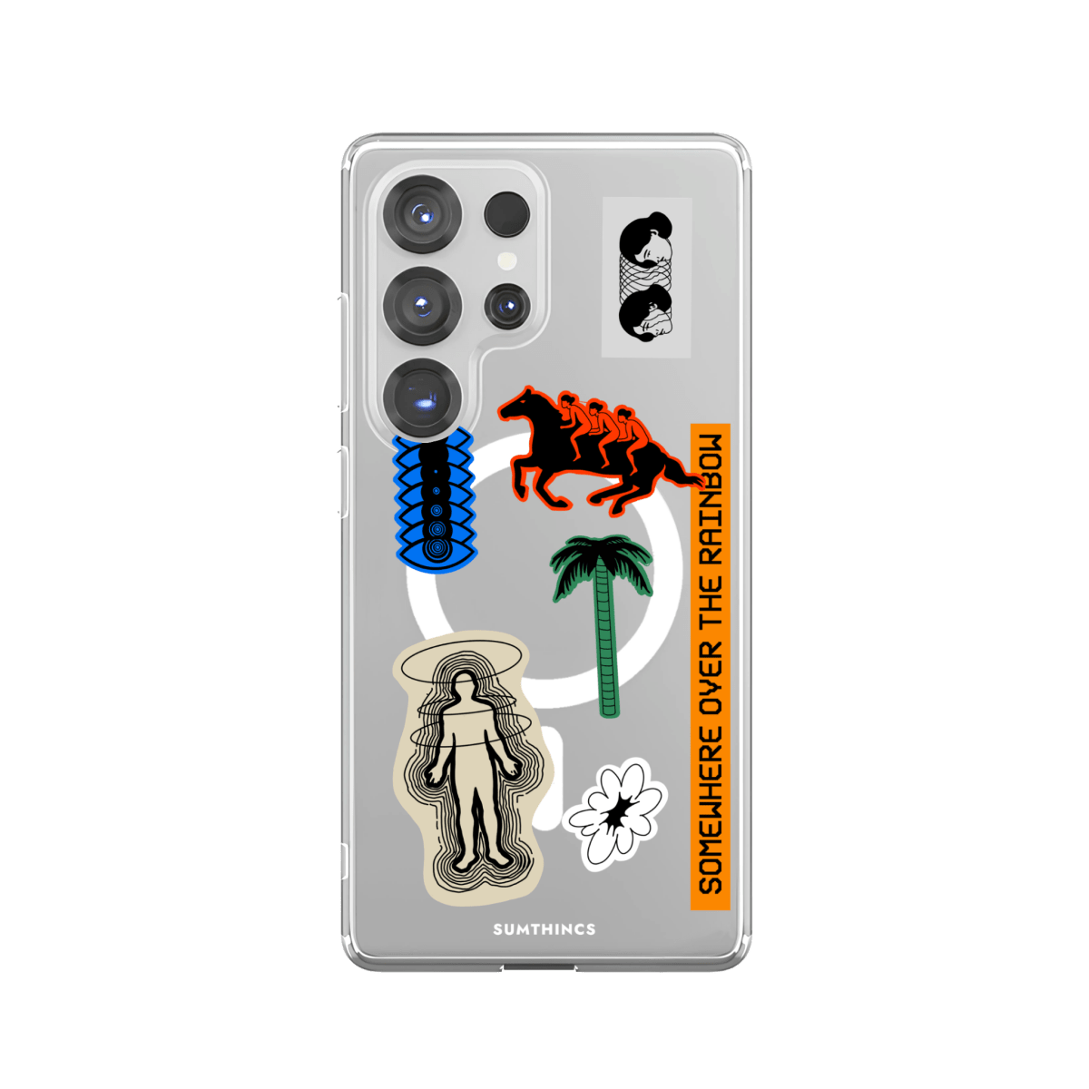 Samsung S23 Ultra Somewhere Clear Magsafe Şeffaf Telefon Kılıfı - SUMTHINCS