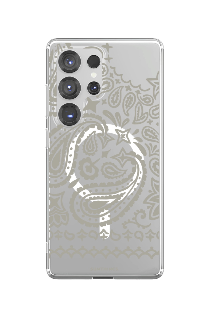 Samsung S23 Ultra Urban Bandana Clear Magsafe Şeffaf Telefon Kılıfı - SUMTHINCS
