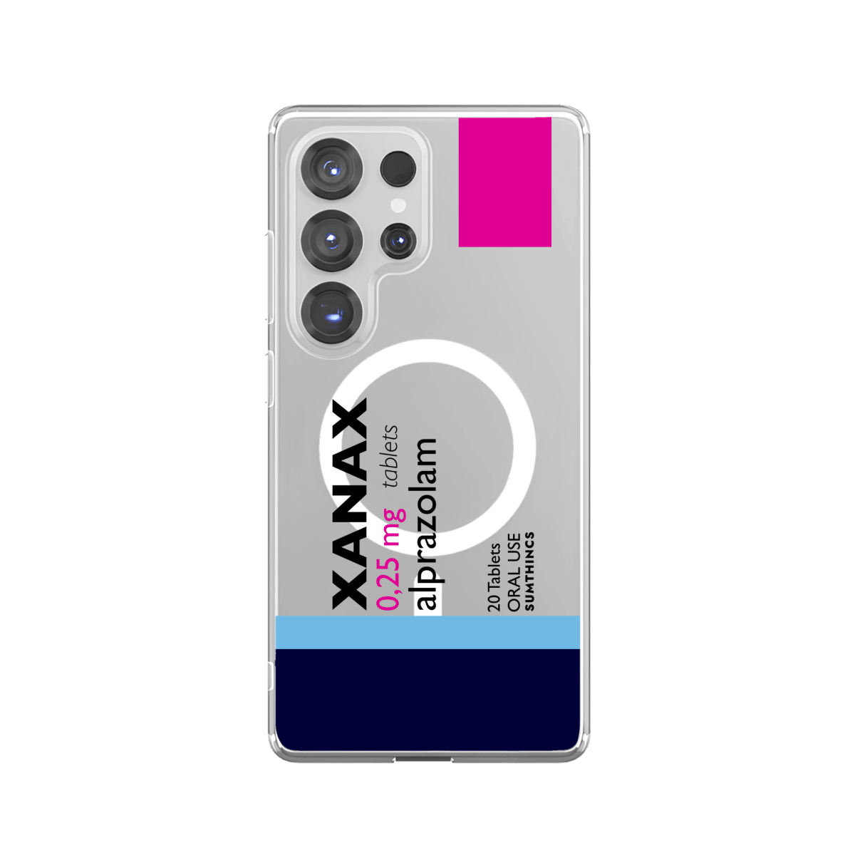 Samsung S23 Ultra Xanax Clear Magsafe Telefon Kılıfı - Sumthincs