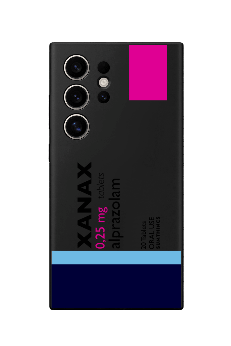 Samsung S23 Ultra Xanax Premium Telefon Kılıfı Siyah - Sumthincs