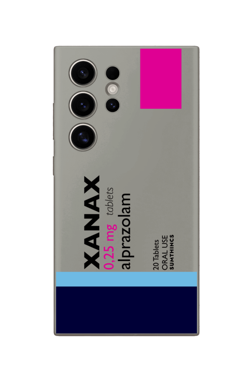 Samsung S23 Ultra Xanax Premium Telefon Kılıfı Gri - Sumthincs