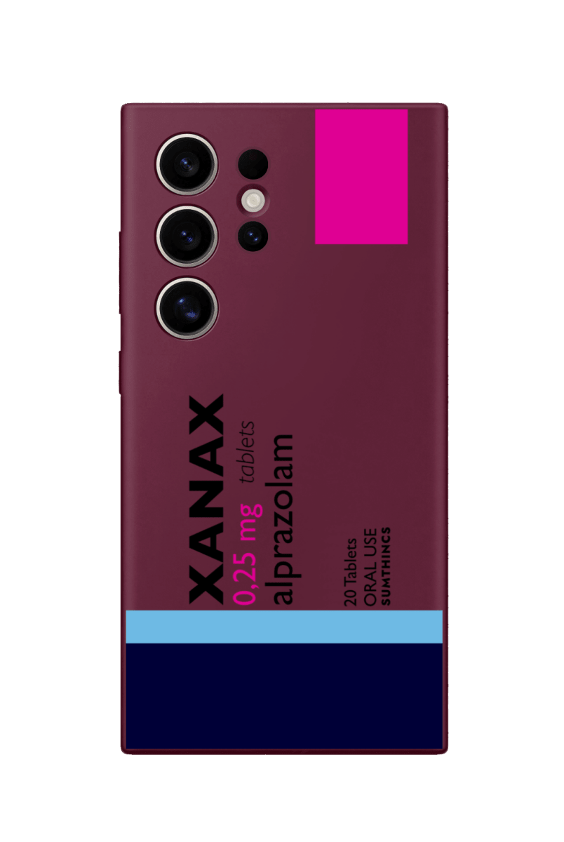 Samsung S23 Ultra Xanax Premium Telefon Kılıfı Bordo - Sumthincs