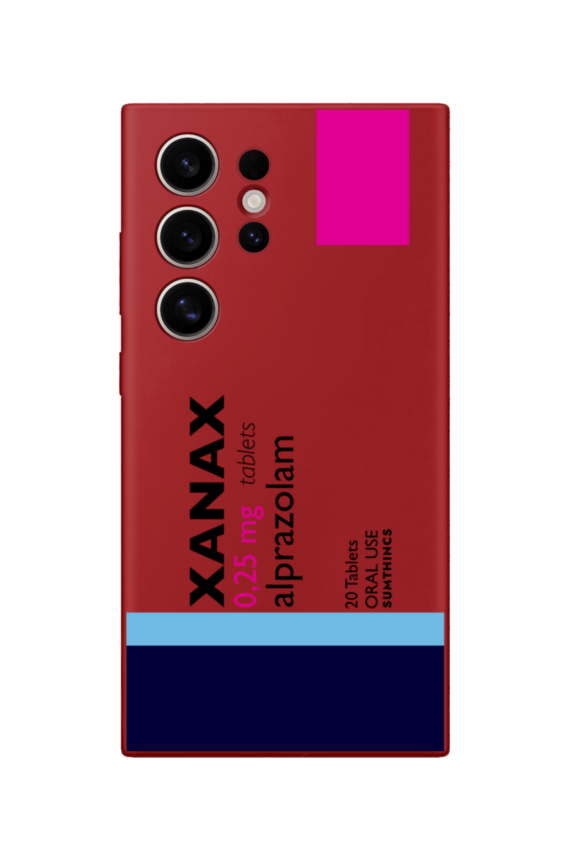 Samsung S23 Ultra Xanax Premium Telefon Kılıfı Kırmızı - Sumthincs