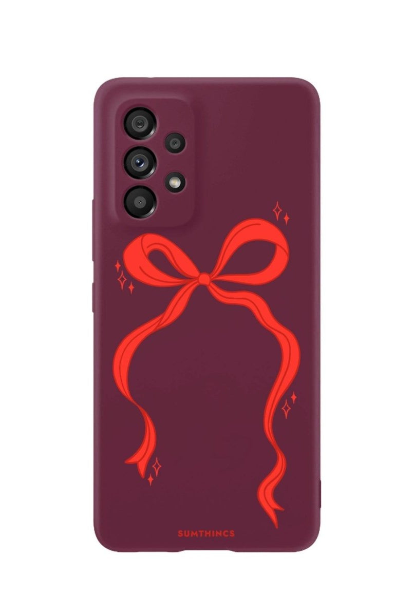 Samsung S24 FE Red Bow Premium Telefon Kılıfı - SUMTHINCS