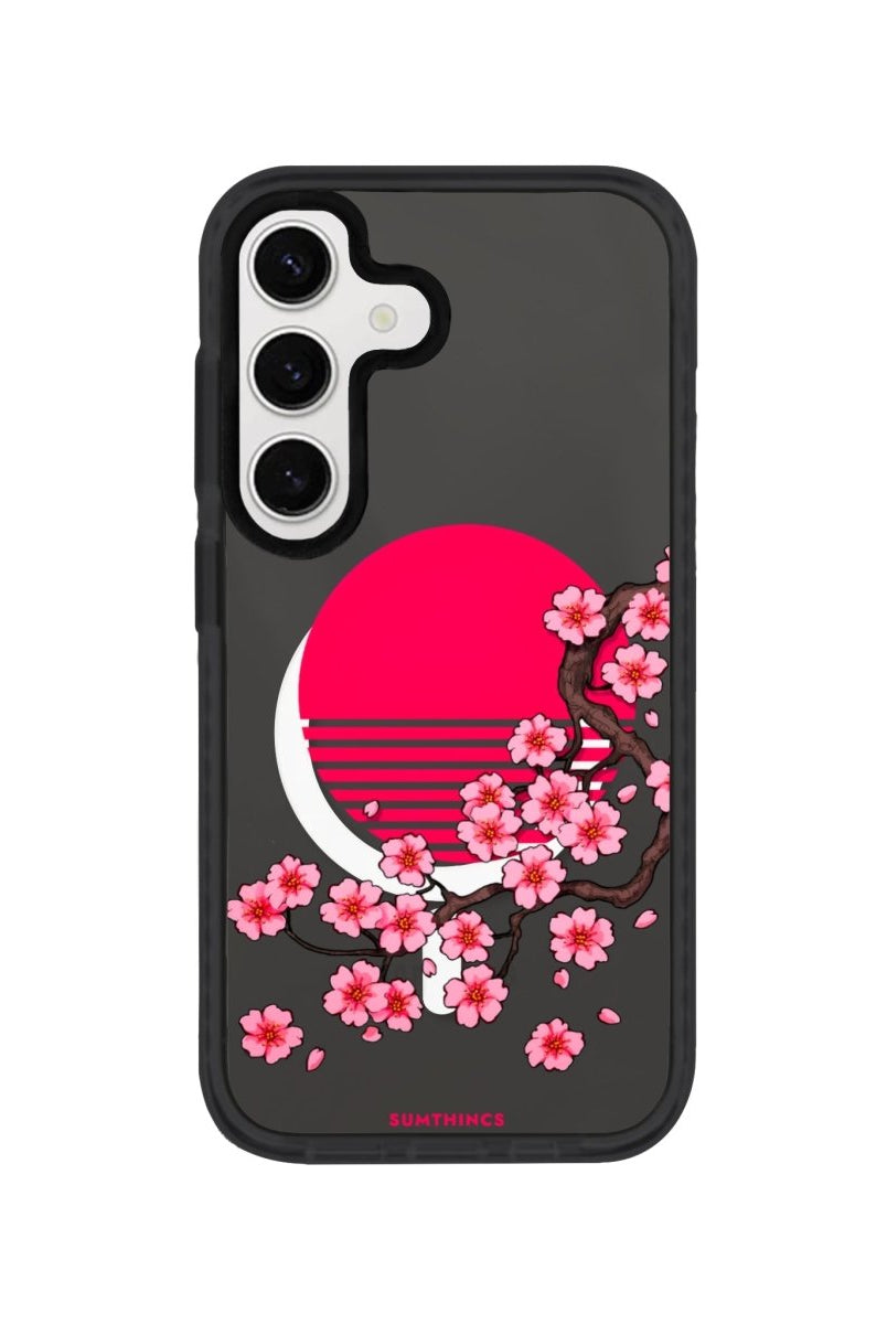 Samsung S24 Plus Cherry Blossom Dawn Magsafe Procase Şeffaf Telefon Kılıfı - SUMTHINCS