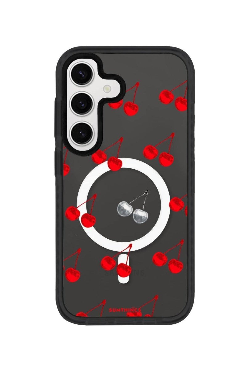 Samsung S24 Plus Disco Cherry Magsafe Procase Şeffaf Telefon Kılıfı - SUMTHINCS