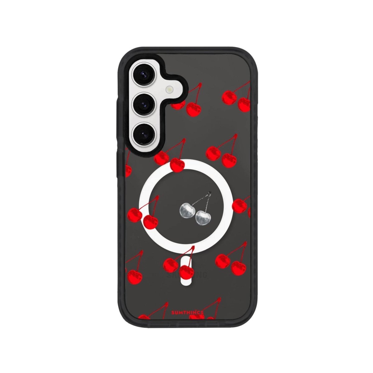 Samsung S24 Plus Disco Cherry Magsafe Procase Şeffaf Telefon Kılıfı - SUMTHINCS