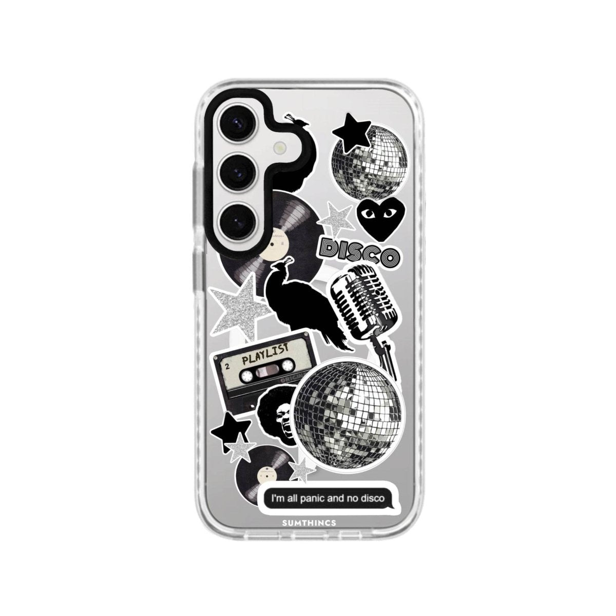 Samsung S24 Plus Disco Stickers Magsafe Procase Şeffaf Telefon Kılıfı - SUMTHINCS