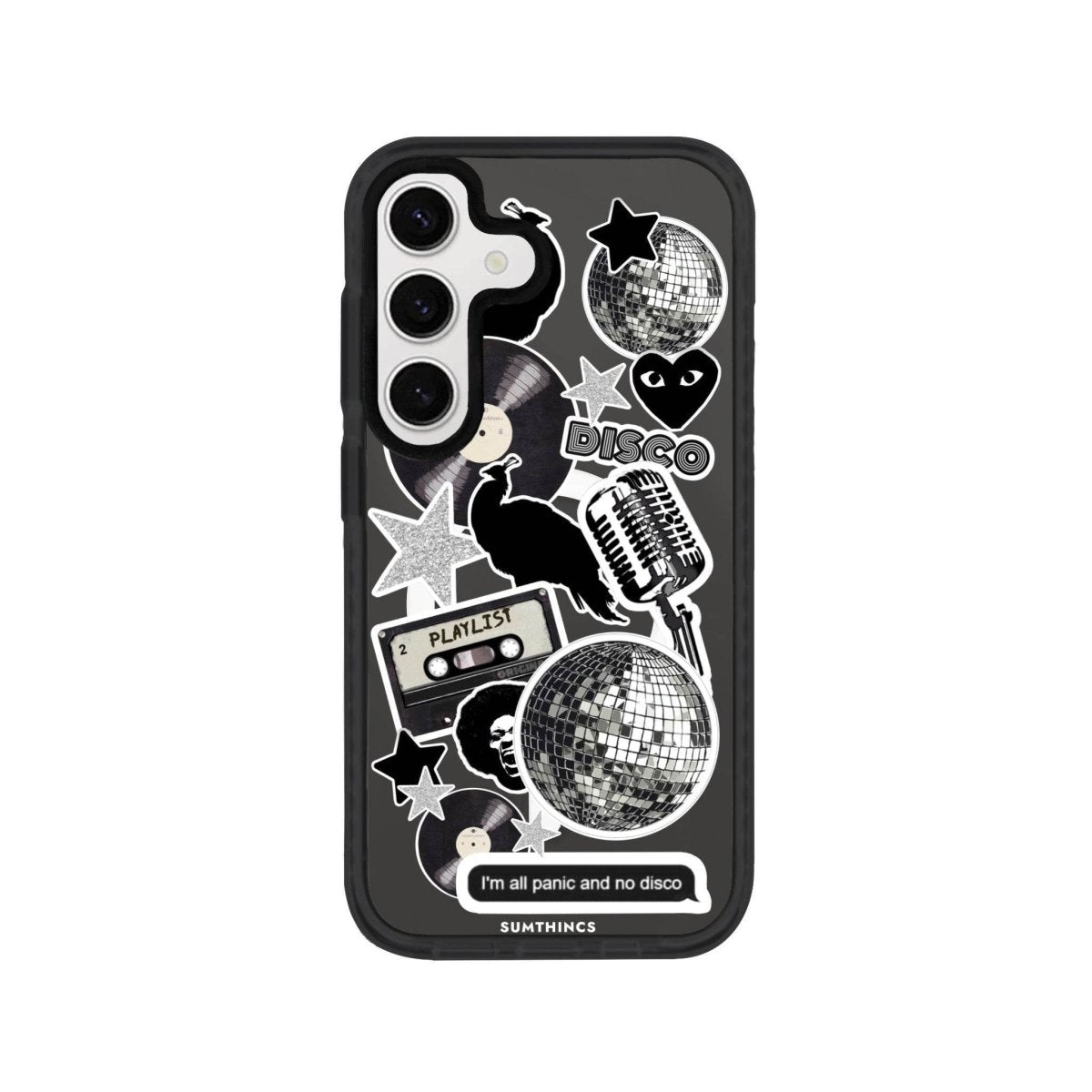 Samsung S24 Plus Disco Stickers Magsafe Procase Şeffaf Telefon Kılıfı - SUMTHINCS