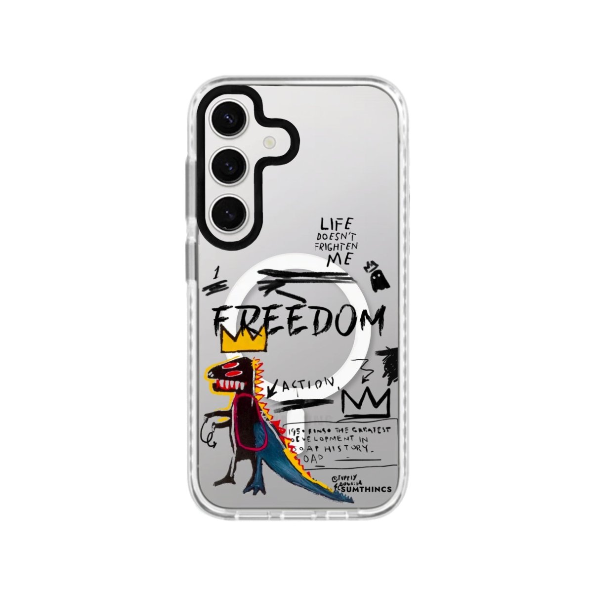 Samsung S24 Plus Freedom Magsafe Procase Şeffaf Telefon Kılıfı Beyaz Şeffaf - SUMTHINCS