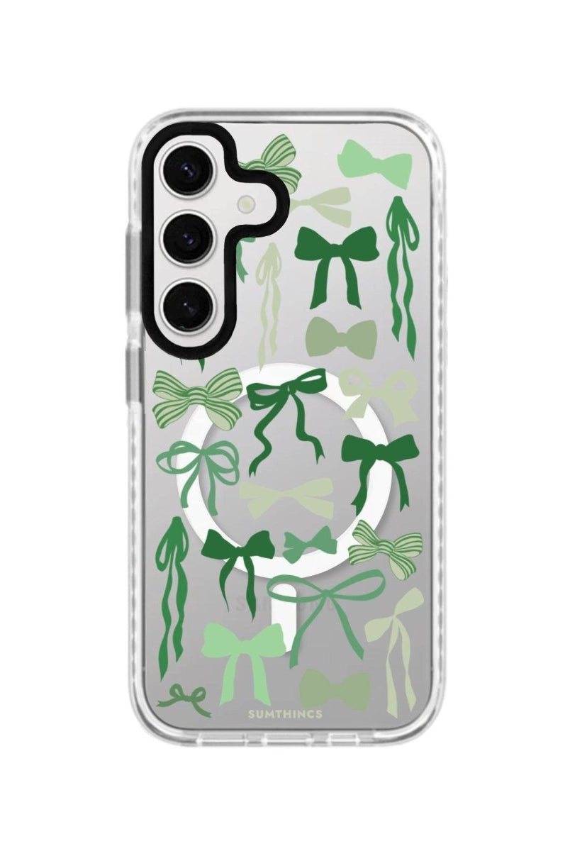 Samsung S24 Plus Green Garland Magsafe Procase Şeffaf Telefon Kılıfı - SUMTHINCS