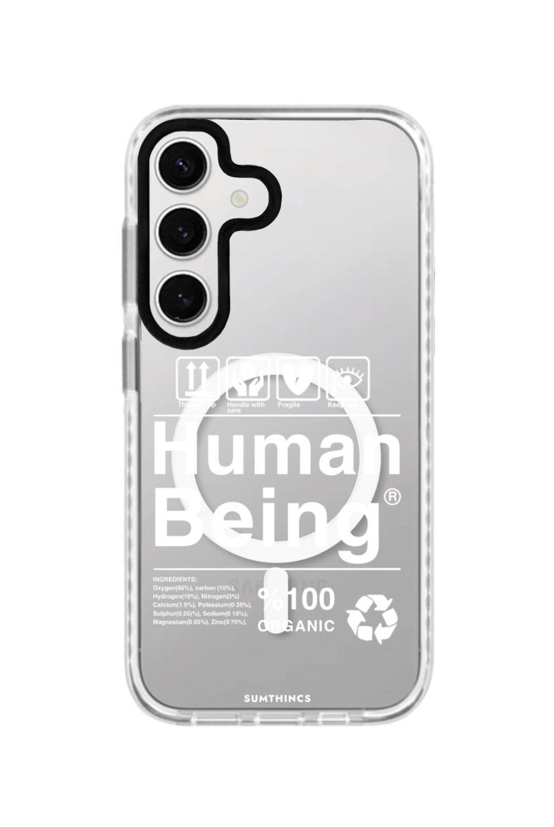 Samsung S24 Plus Human Being Magsafe Procase Şeffaf Telefon Kılıfı Beyaz Şeffaf - SUMTHINCS