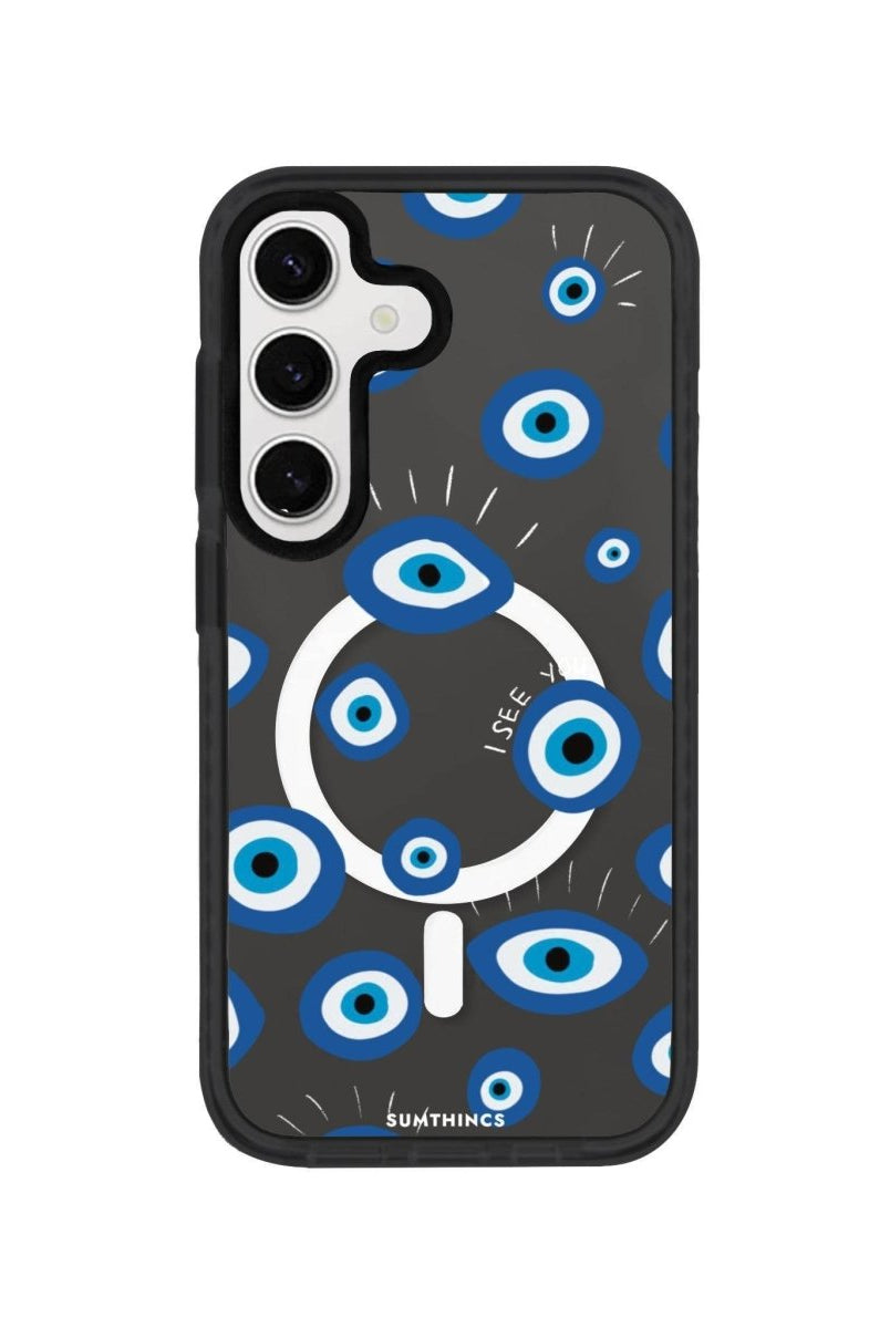 Samsung S24 Plus I See You Magsafe Procase Şeffaf Telefon Kılıfı Antrasit - SUMTHINCS