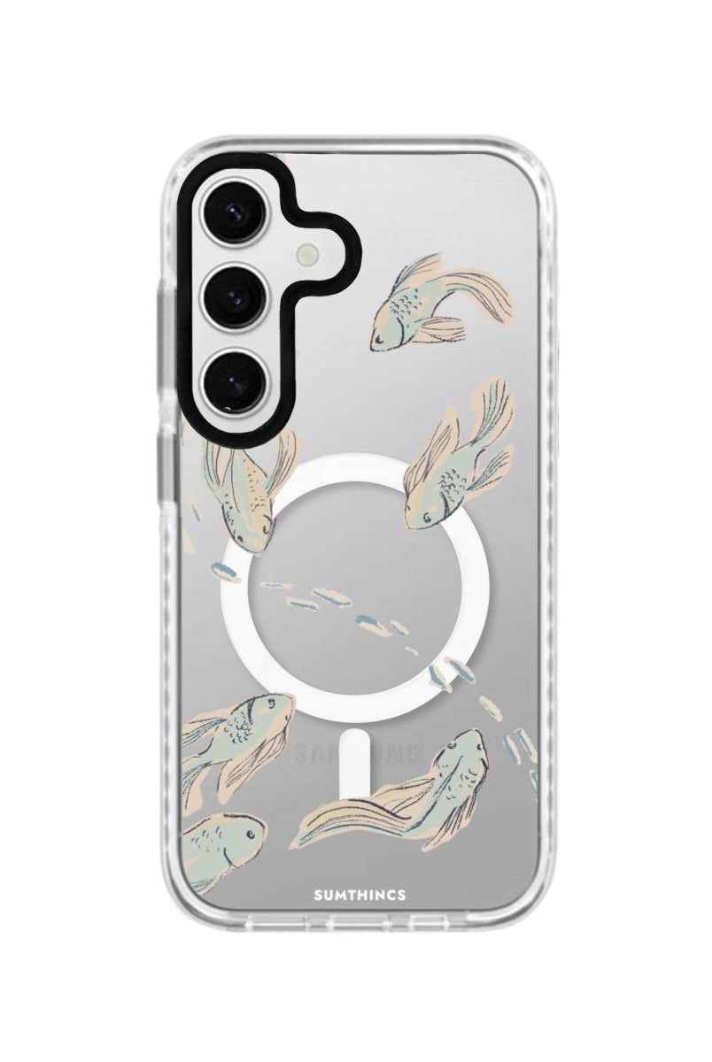 Samsung S24 Plus Koi Fish Magsafe Procase Şeffaf Telefon Kılıfı - SUMTHINCS