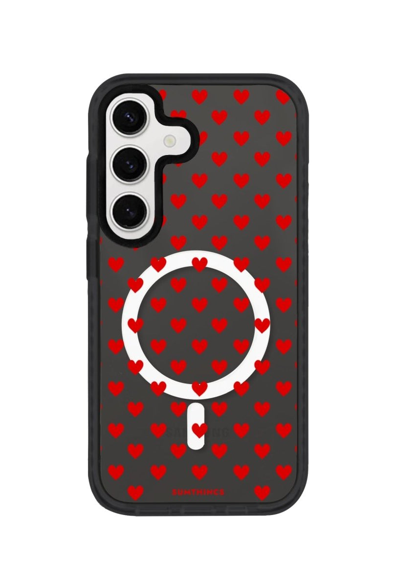 Samsung S24 Plus Little Hearts Magsafe Procase Şeffaf Telefon Kılıfı - SUMTHINCS