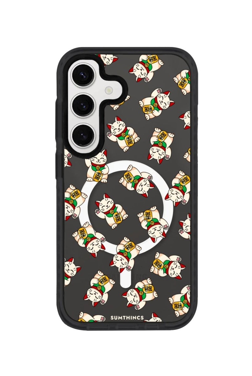 Samsung S24 Plus Maneki Neko Magsafe Procase Şeffaf Telefon Kılıfı - SUMTHINCS