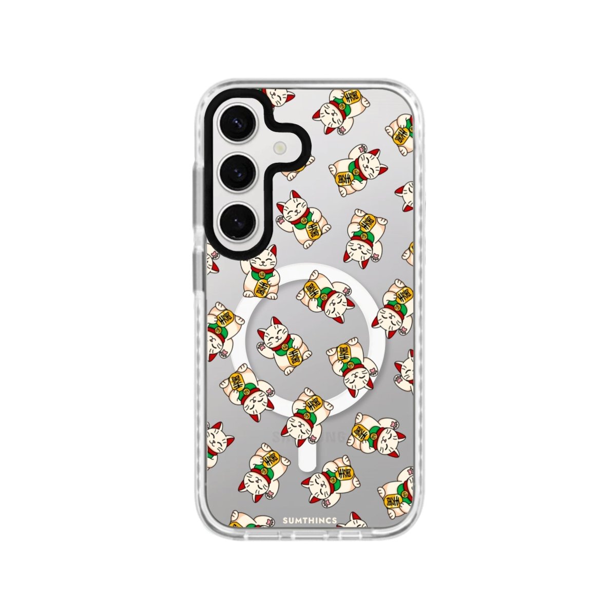 Samsung S24 Plus Maneki Neko Magsafe Procase Şeffaf Telefon Kılıfı - SUMTHINCS