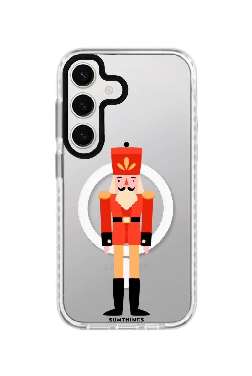 Samsung S24 Plus Nutcracker Magsafe Procase Şeffaf Telefon Kılıfı Beyaz Şeffaf - SUMTHINCS