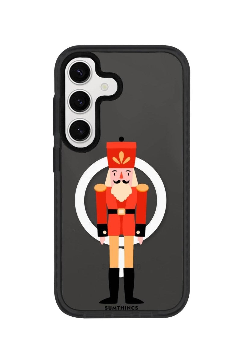 Samsung S24 Plus Nutcracker Magsafe Procase Şeffaf Telefon Kılıfı Antrasit - SUMTHINCS