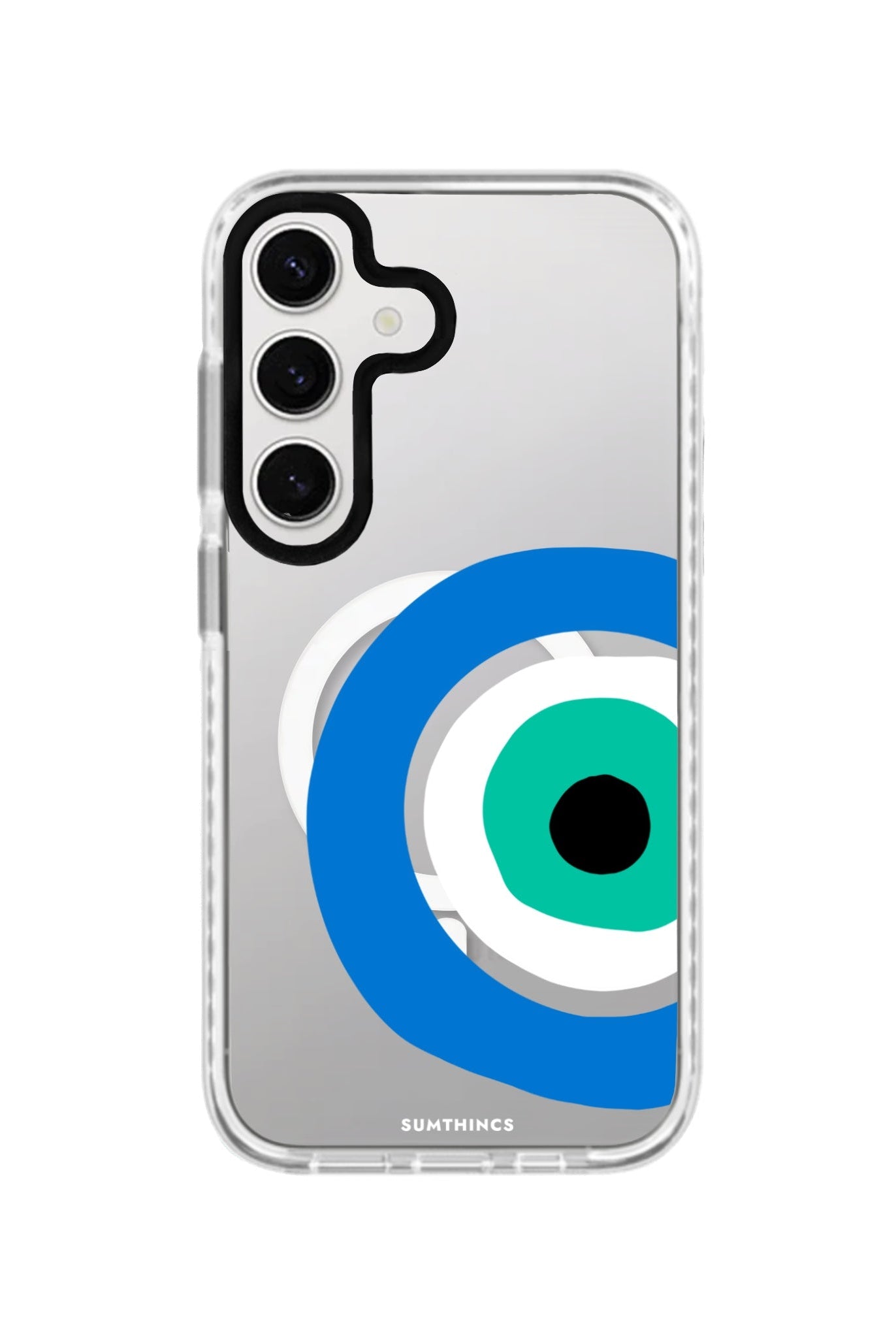 Samsung S24 Plus Ocean Eye Magsafe Procase Şeffaf Telefon Kılıfı Beyaz Şeffaf - SUMTHINCS