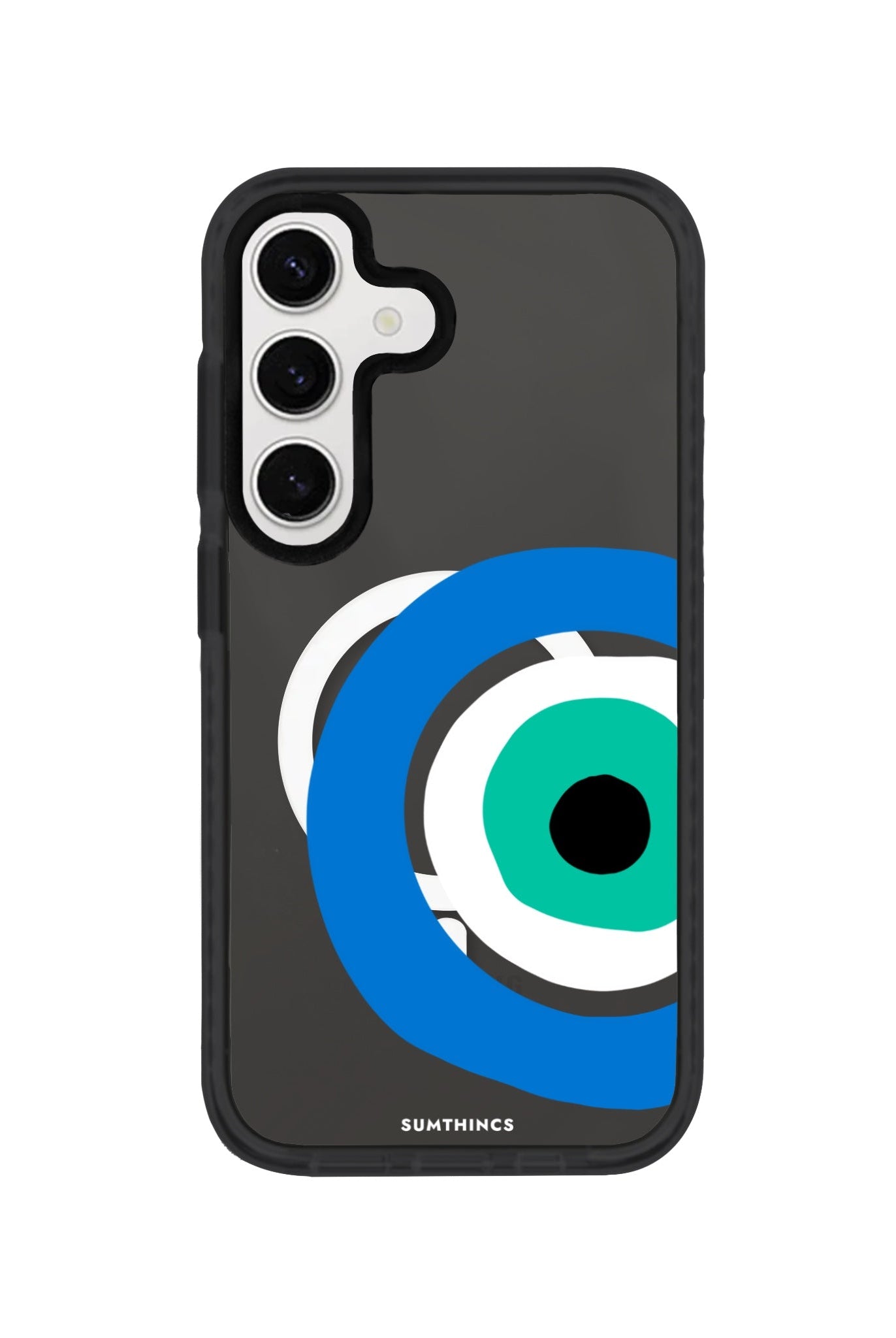 Samsung S24 Plus Ocean Eye Magsafe Procase Şeffaf Telefon Kılıfı Antrasit - SUMTHINCS