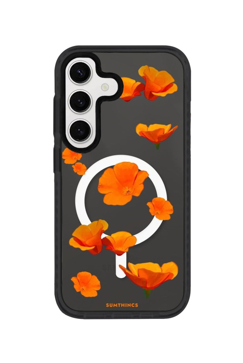 Samsung S24 Plus Poppies Magsafe Procase Şeffaf Telefon Kılıfı - SUMTHINCS