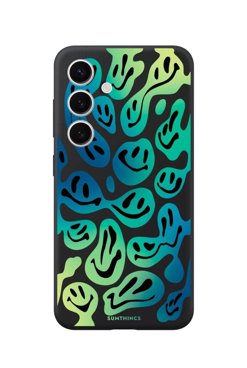 Samsung S24 Smiley Premium Telefon Kılıfı Siyah - SUMTHINCS