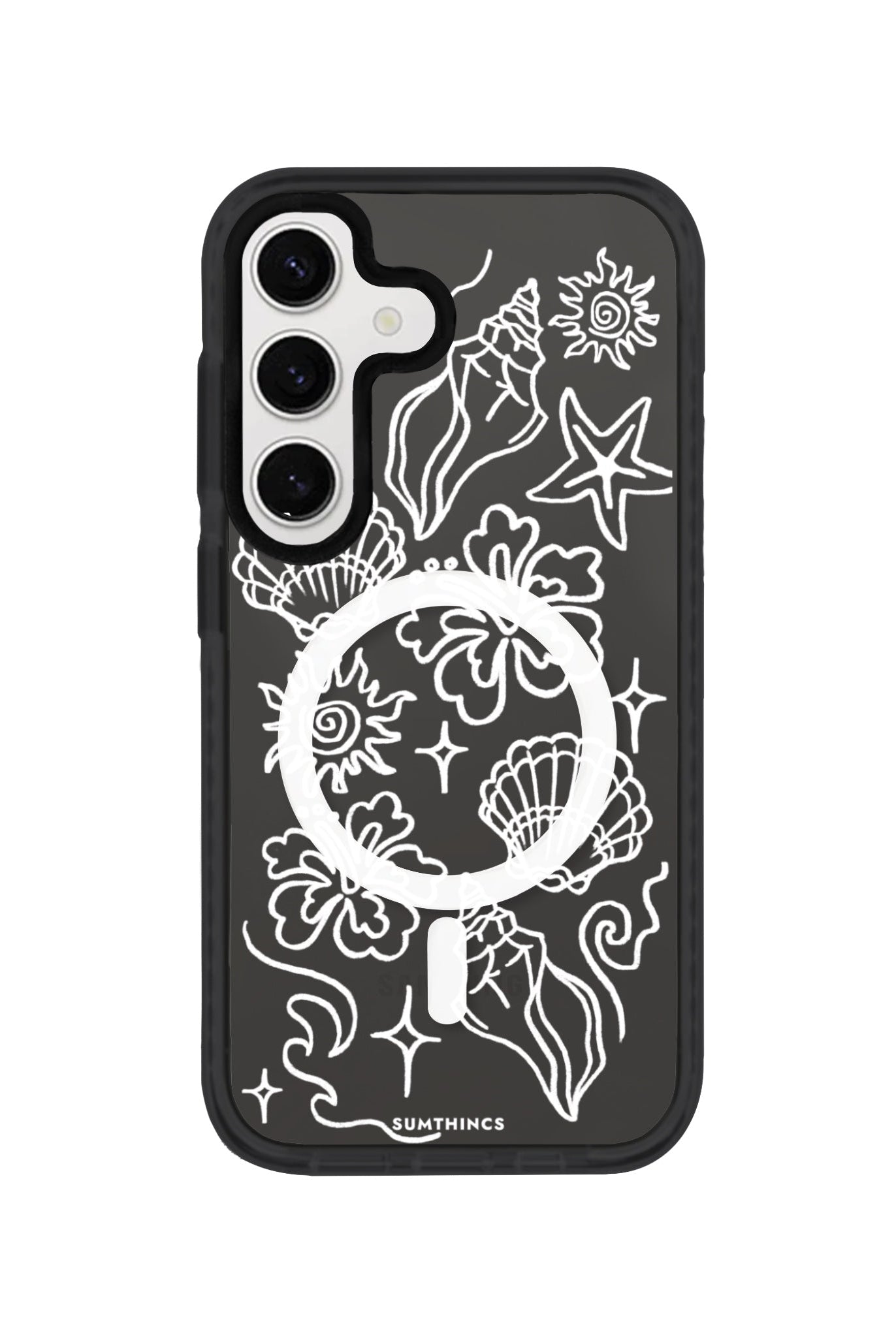 Samsung S24 Summer Sketch Magsafe Procase Şeffaf Telefon Kılıfı - SUMTHINCS