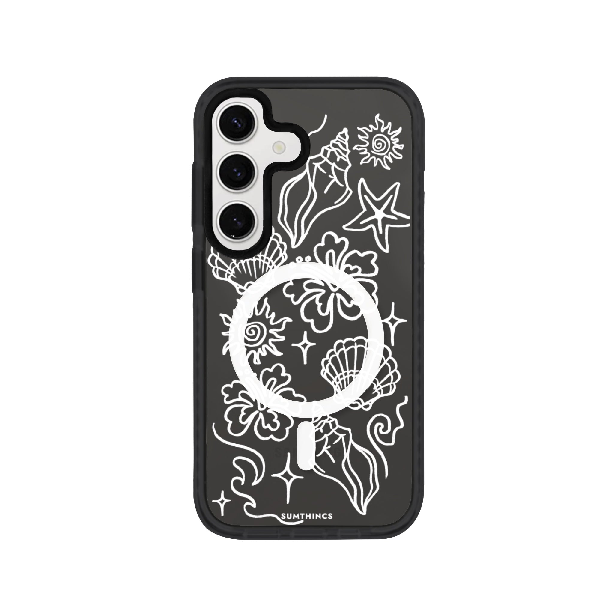 Samsung S24 Summer Sketch Magsafe Procase Şeffaf Telefon Kılıfı - SUMTHINCS