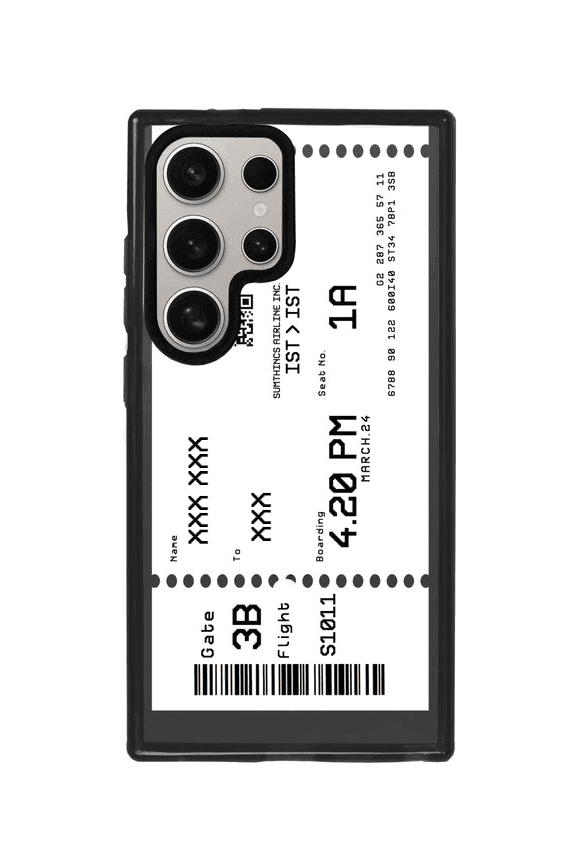 Samsung S24 Ultra Custom Ticket Kişiye Özel Magsafe Procase Telefon Kılıfı - SUMTHINCS