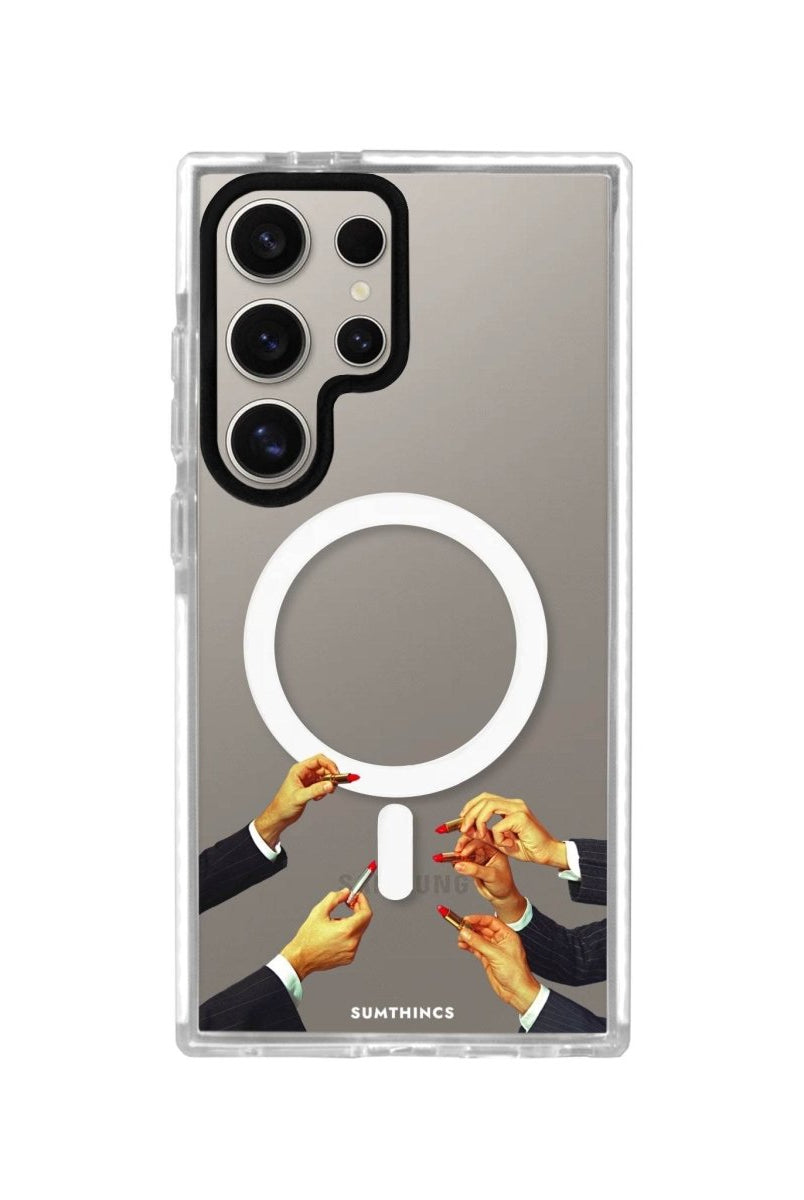 Samsung S24 Ultra Lipstick Magsafe Procase Şeffaf Telefon Kılıfı - SUMTHINCS