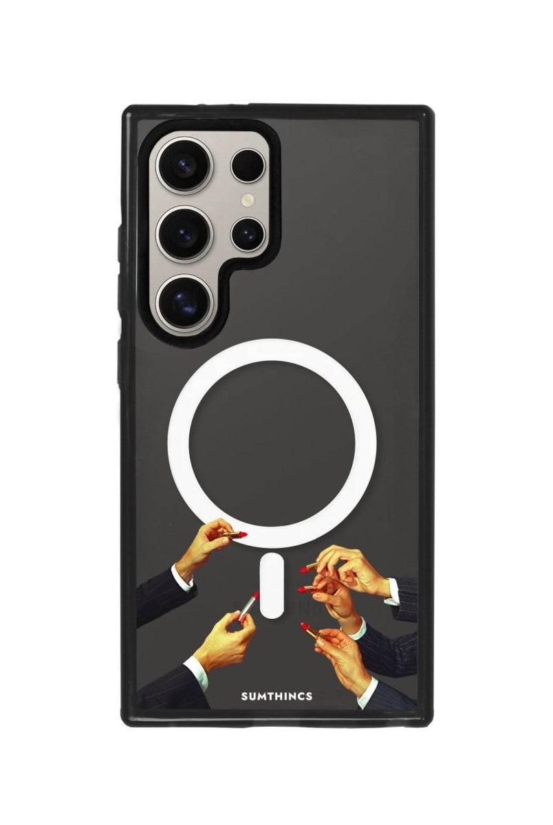 Samsung S24 Ultra Lipstick Magsafe Procase Şeffaf Telefon Kılıfı - SUMTHINCS