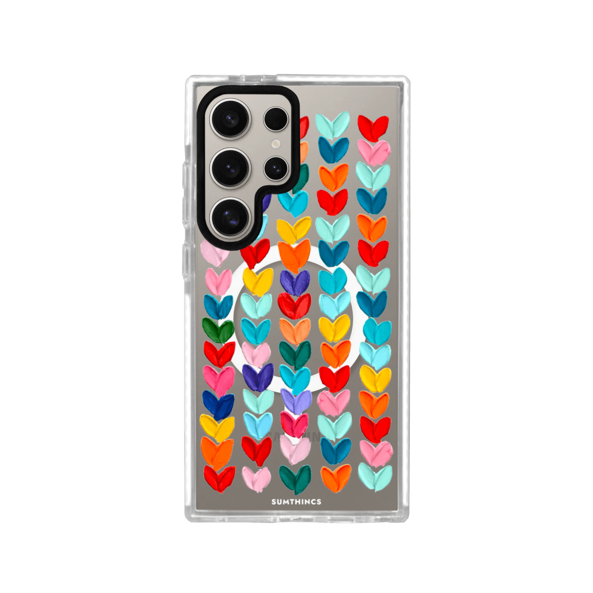 Samsung S24 Ultra Lovestorm Magsafe Procase Şeffaf Telefon Kılıfı Beyaz Şeffaf - SUMTHINCS