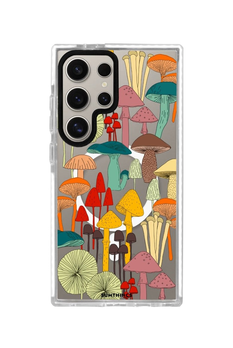 Samsung S24 Ultra Mushrooms Magsafe Procase Şeffaf Telefon Kılıfı - SUMTHINCS