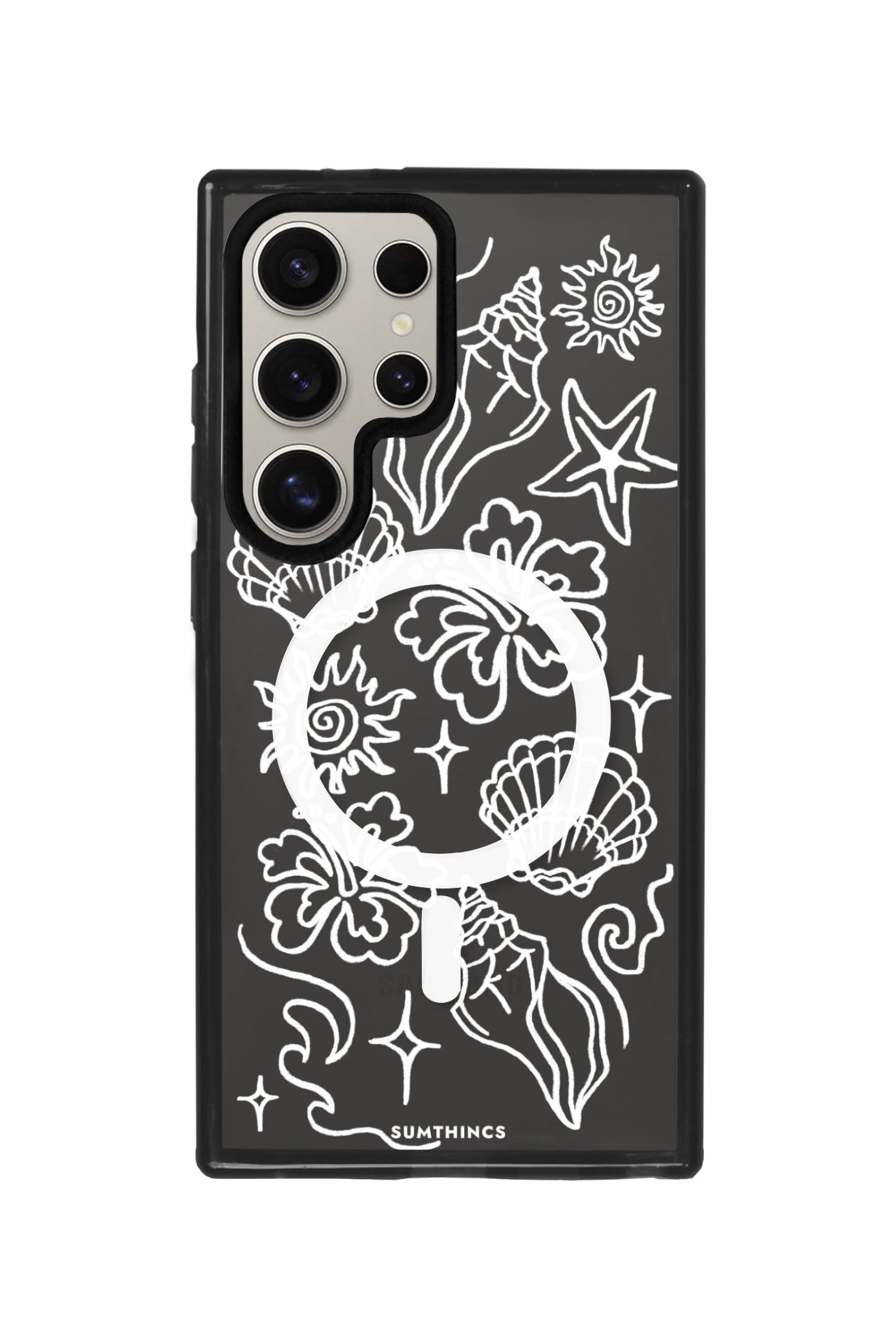 Samsung S24 Ultra Summer Sketch Magsafe Procase Şeffaf Telefon Kılıfı - SUMTHINCS