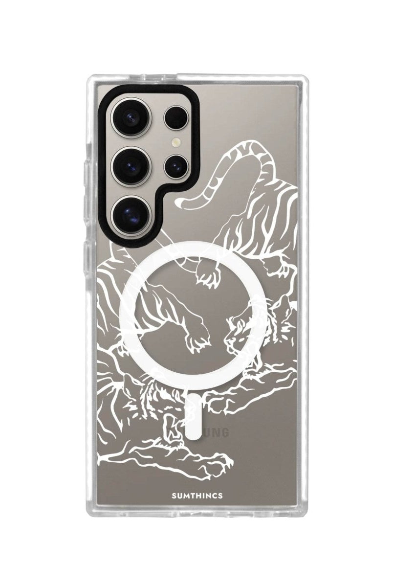 Samsung S24 Ultra Tigers Magsafe Procase Şeffaf Telefon Kılıfı - SUMTHINCS
