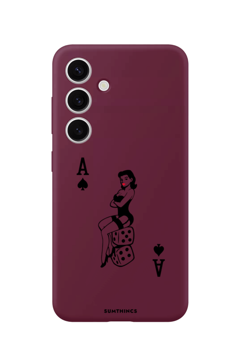 Samsung S25 Ace Queen Premium Telefon Kılıfı Bordo - SUMTHINCS