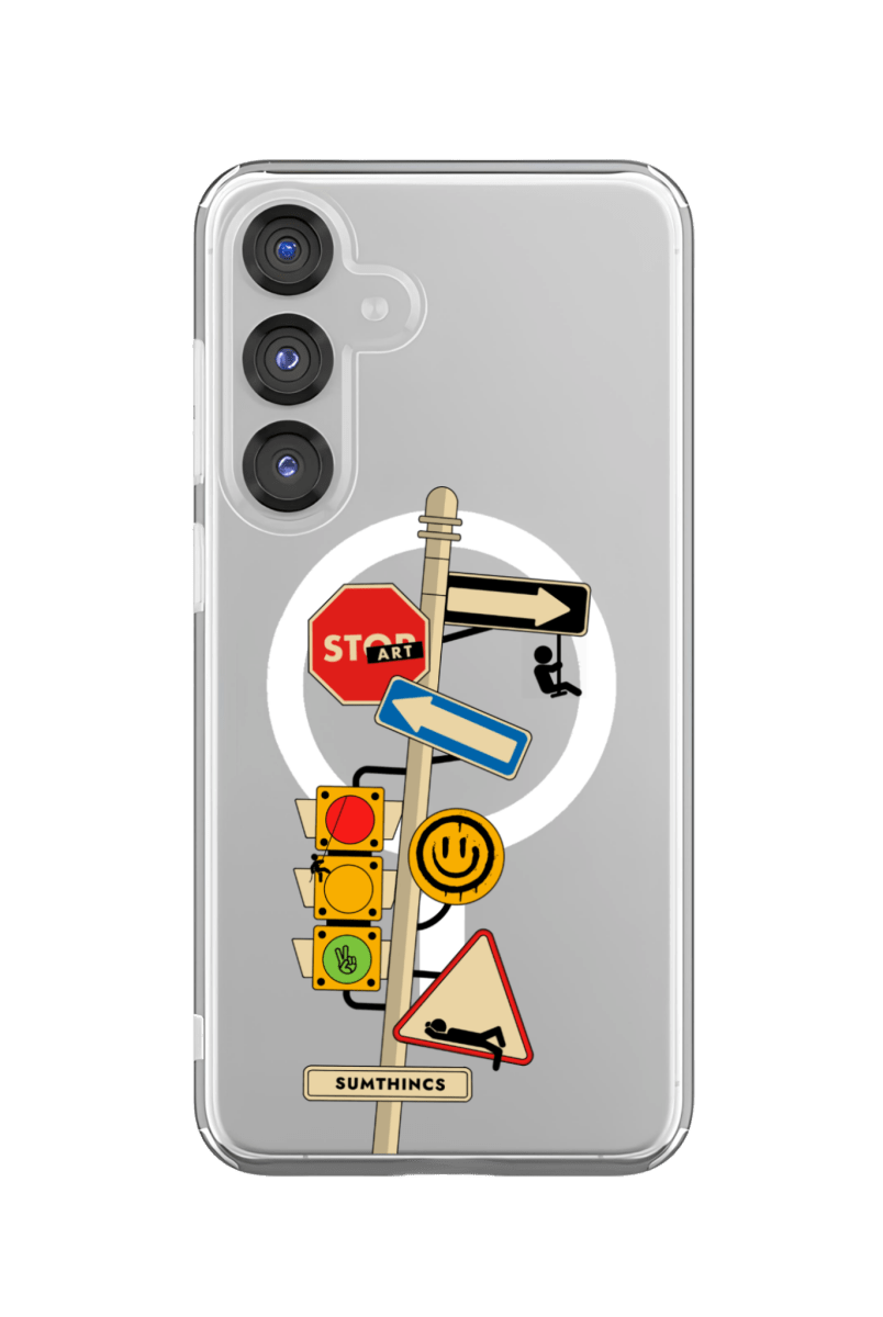 Samsung S25 Crossroad Clear Magsafe Şeffaf Telefon Kılıfı - SUMTHINCS