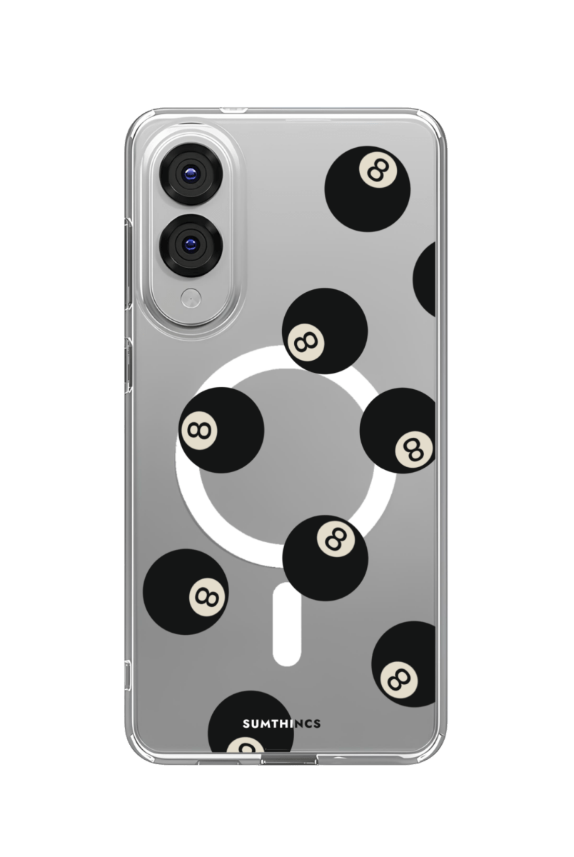 Samsung S25 Edge 8Ball Clear Magsafe Şeffaf Telefon Kılıfı - SUMTHINCS