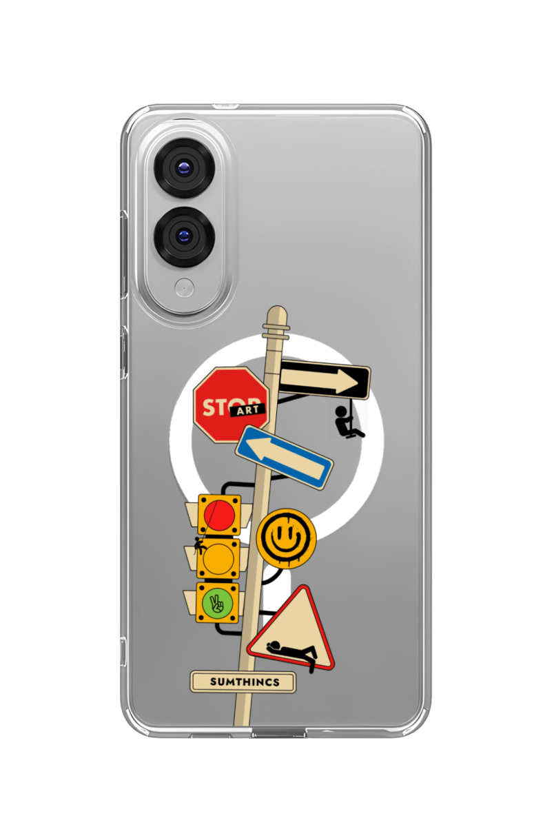 Samsung S25 Edge Crossroad Clear Magsafe Şeffaf Telefon Kılıfı - SUMTHINCS