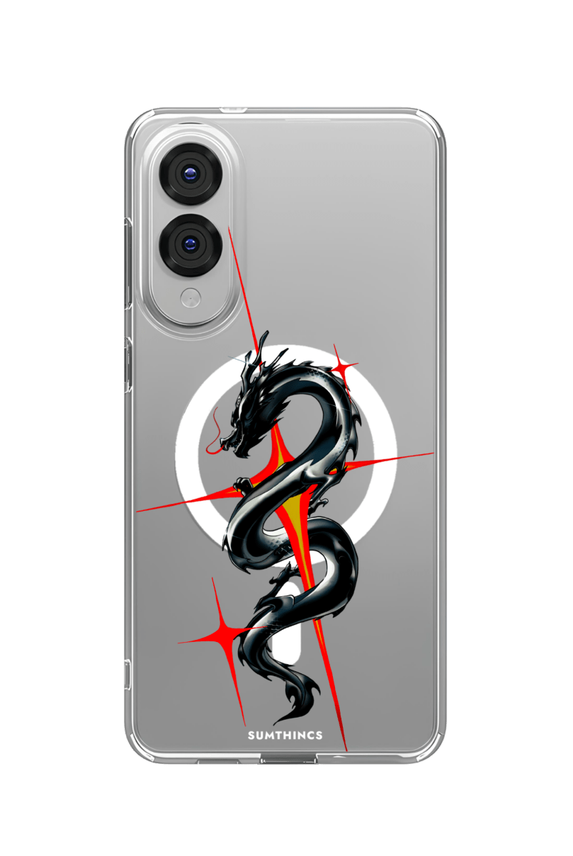 Samsung S25 Edge Dragonflare Clear Magsafe Şeffaf Telefon Kılıfı - SUMTHINCS