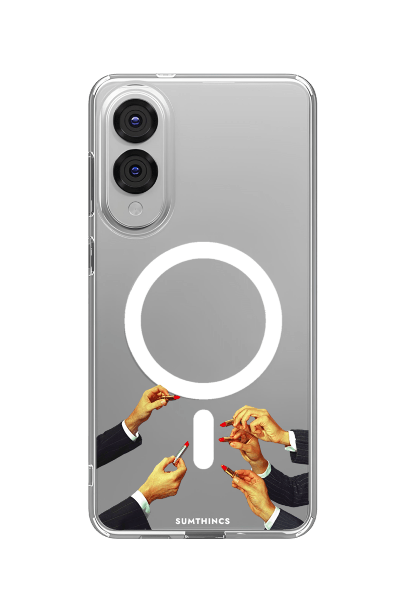 Samsung S25 Edge Lipstick Clear Magsafe Telefon Kılıfı - SUMTHINCS