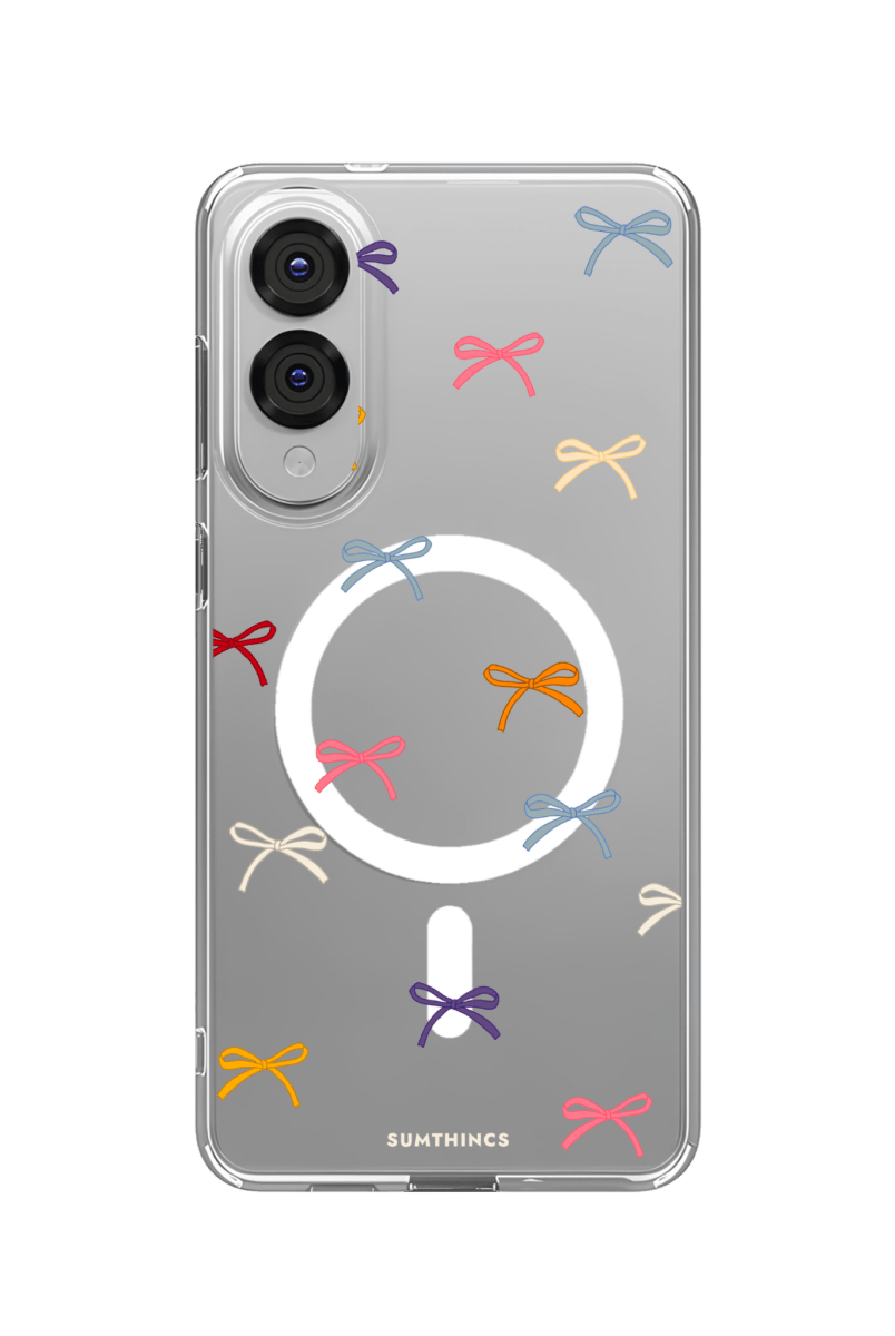 Samsung S25 Edge Little Bows Clear Magsafe Telefon Kılıfı - SUMTHINCS