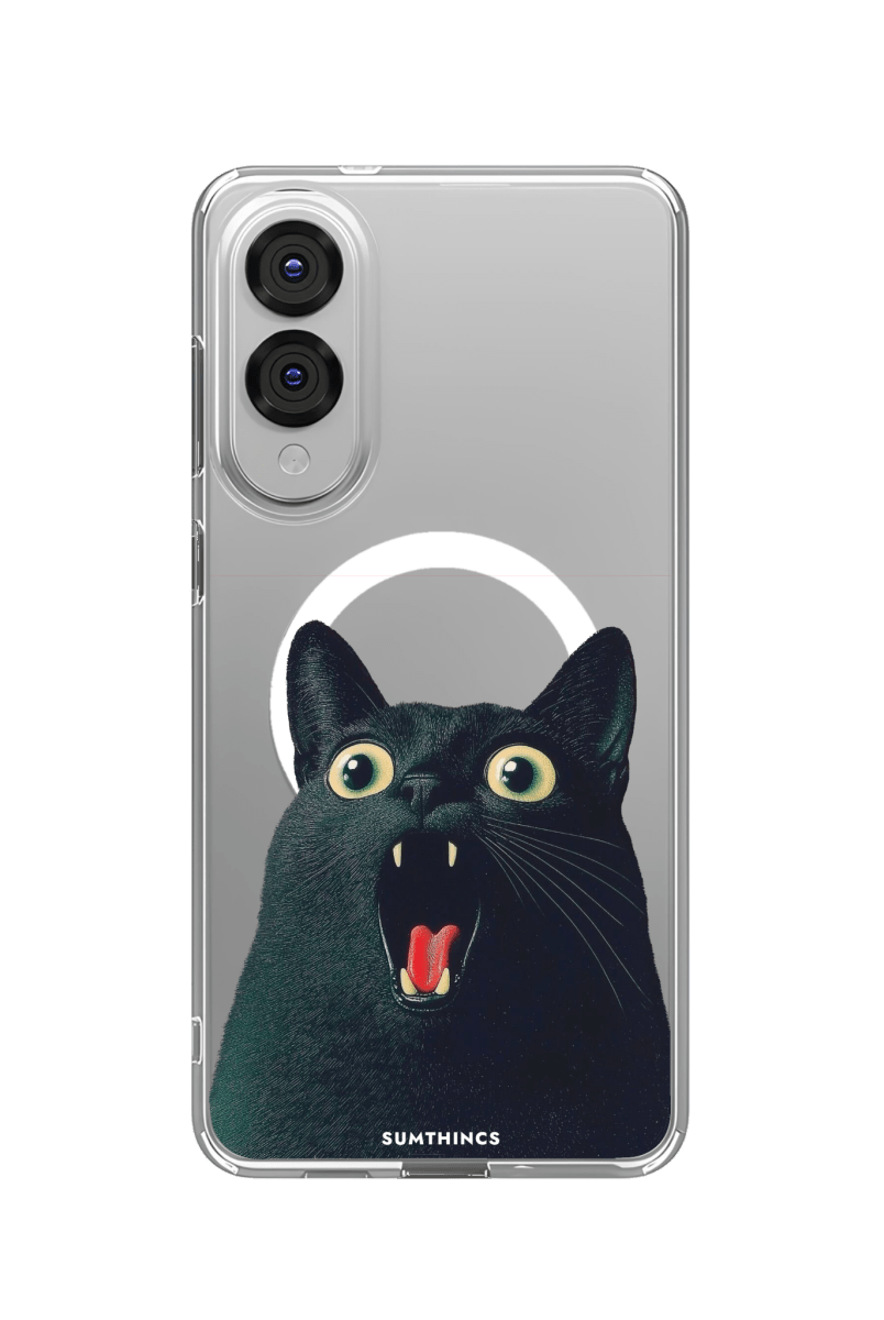 Samsung S25 Edge Meoww Clear Magsafe Telefon Kılıfı - SUMTHINCS