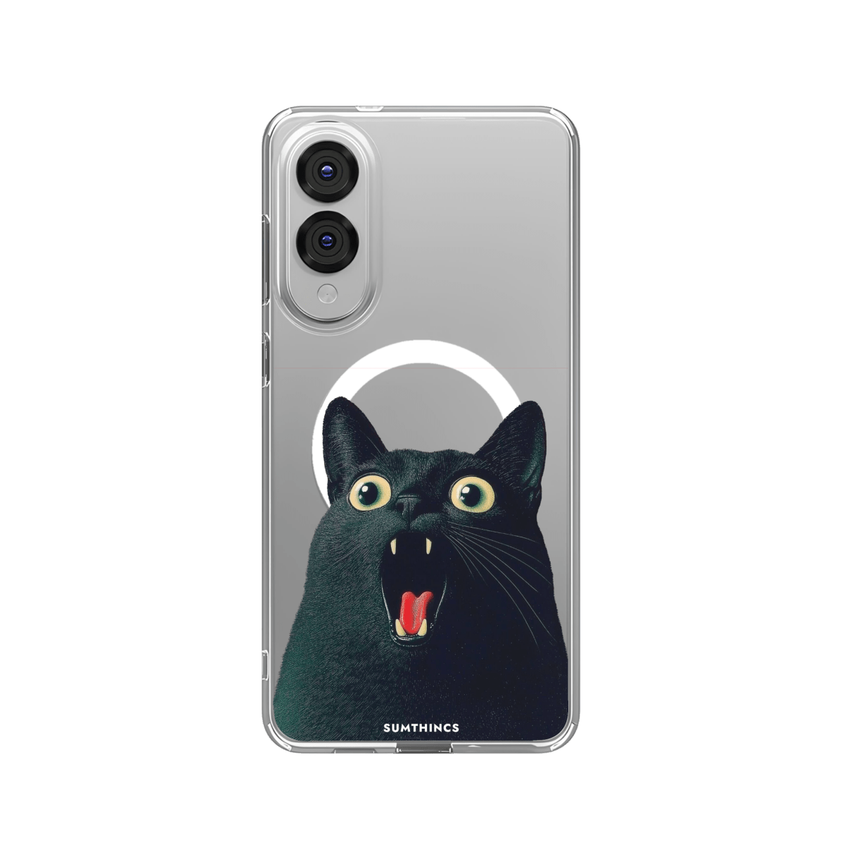 Samsung S25 Edge Meoww Clear Magsafe Telefon Kılıfı - SUMTHINCS