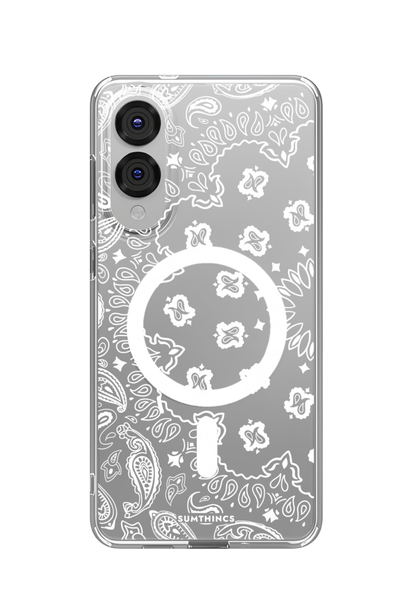 Samsung S25 Edge Paisley Clear Magsafe Telefon Kılıfı - SUMTHINCS