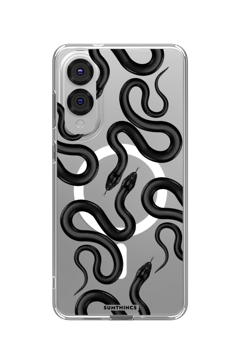 Samsung S25 Edge Snakes Clear Magsafe Telefon Kılıfı - SUMTHINCS