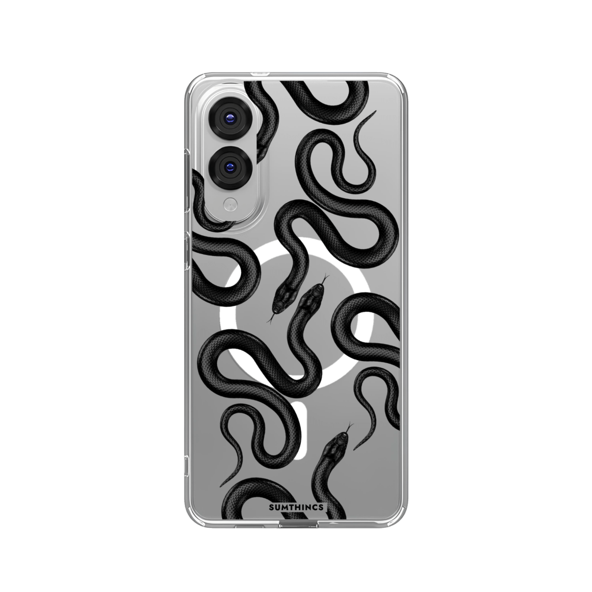 Samsung S25 Edge Snakes Clear Magsafe Telefon Kılıfı - SUMTHINCS